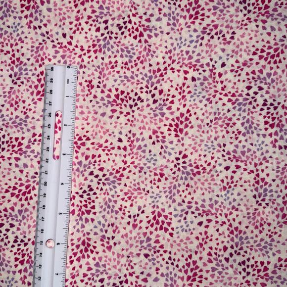 Happy Hearts Pink Purple | Fly By Butterfly | Michael Miller Fabrics | 1/2 Yard - Picture 2 of 6